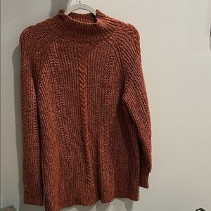 LC Lauren Conrad Warm Copper Turtleneck Sweater